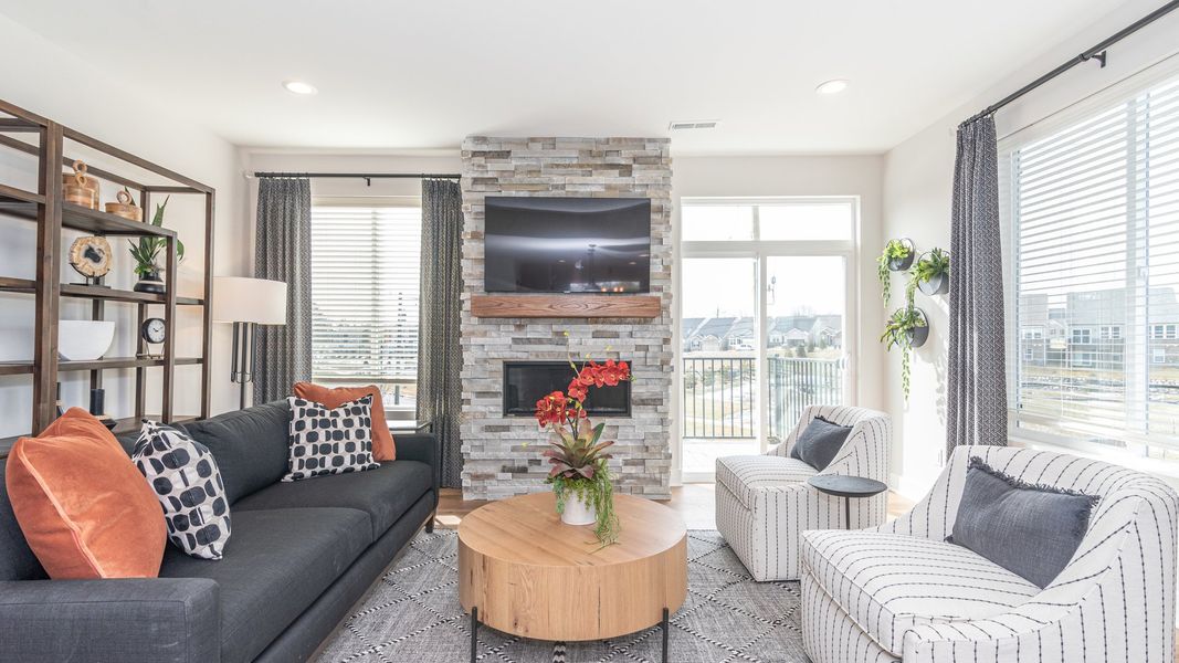 Representative furnished interior of a home built from the The Keswick Townhome (Interior Walk-Out) by Norfolk Homes in Bristol Ridge Townhomes, Ann Arbor (Image 18).