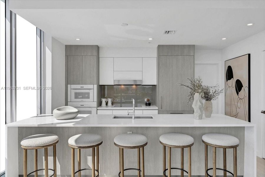 Furnished interior view inside a new home in , Bay Harbor Islands (Image 6). Furnished interior view inside a new home in , Bay Harbor Islands (Image 6).