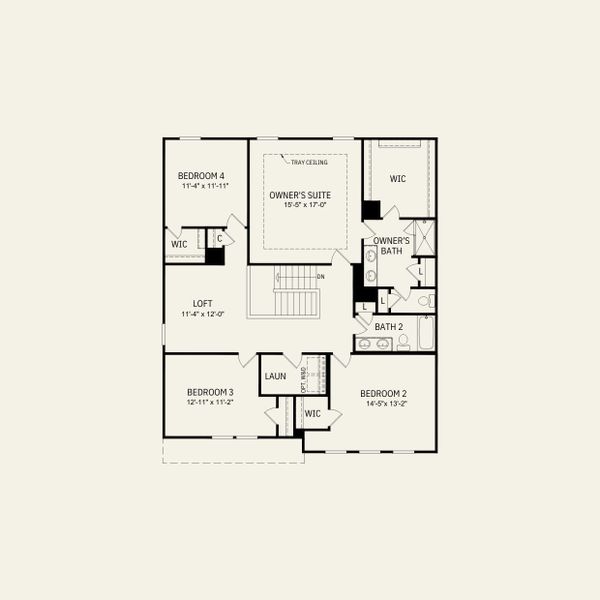2D floor plan layout for the Marshall by Pulte Homes in Michaux Gardens, Belmont, NC (Image 6). 2D floor plan layout for the Marshall by Pulte Homes in Michaux Gardens, Belmont, NC (Image 6).
