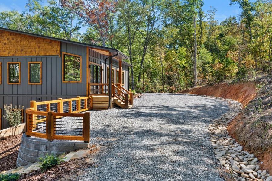 Exterior details and patio area of a home in , Blue Ridge (Image 23).