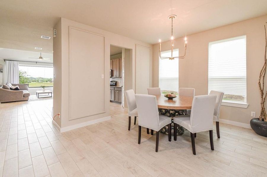 Furnished interior view inside a new home in Oakwood, Tomball (Image 5).