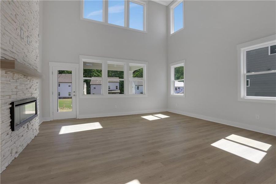 Spacious, unfurnished interior of a new home in The Paddocks at Doc Hughes, Buford (Image 16).