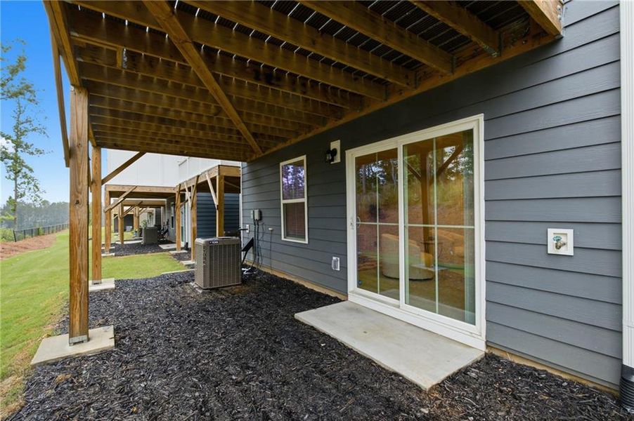 Exterior details and patio area of a home in , Sugar Hill (Image 29). Exterior details and patio area of a home in , Sugar Hill (Image 29).