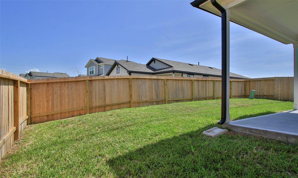 Exterior details and patio area of a home in Windrow, Hockley (Image 19).
