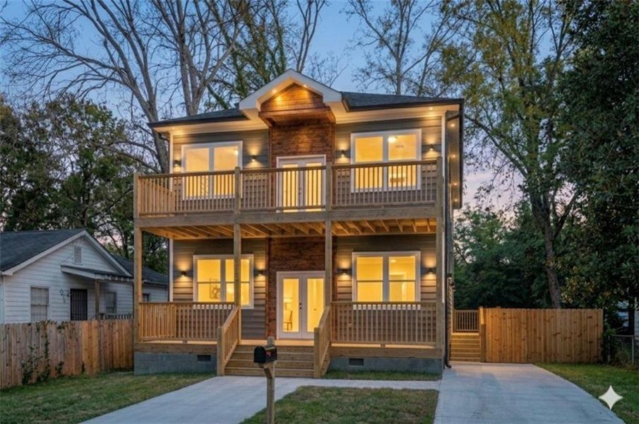 Front exterior of a new home in , Atlanta, GA, highlighting curb appeal (Image 2).