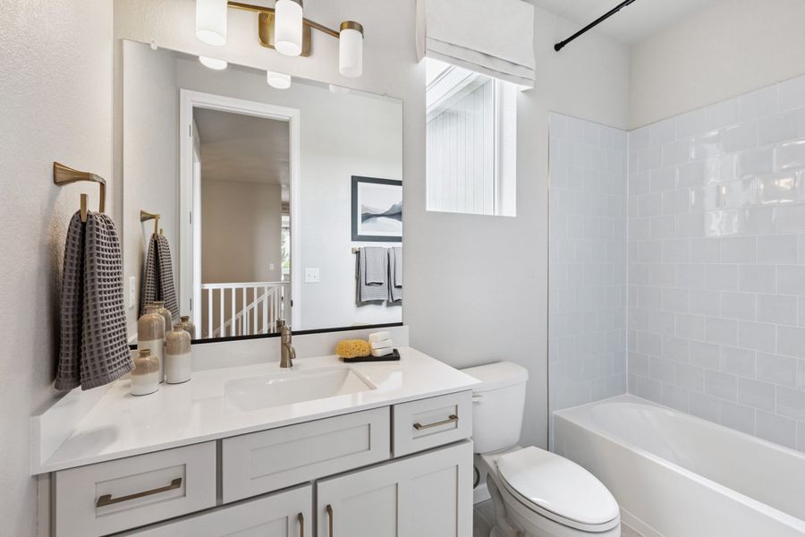 Representative furnished interior of a home built from the Silverton by Landsea Homes in Highlands Preserve, Mead (Image 66).