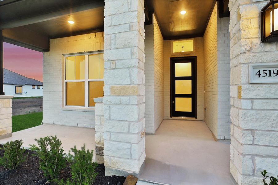 Exterior details and patio area of a home in Magnolia Bend, Rosharon (Image 4).