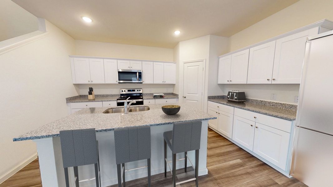 Representative furnished interior of a home built from the Pioneer by Starlight Homes in Avalon Ridge, Cut and Shoot (Image 5).