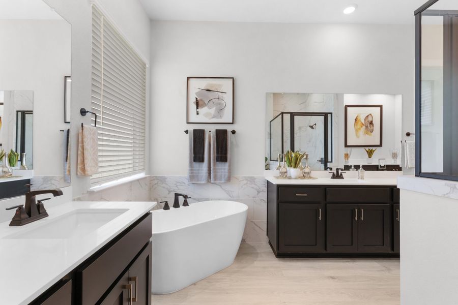 Representative furnished interior of a home built from the Samantha by Chesmar Homes in The Grove at Blackhawk, Pflugerville (Image 9). Representative furnished interior of a home built from the Samantha by Chesmar Homes in The Grove at Blackhawk, Pflugerville (Image 9).