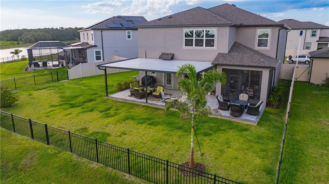 Exterior details and patio area of a home in , Wesley Chapel (Image 31).