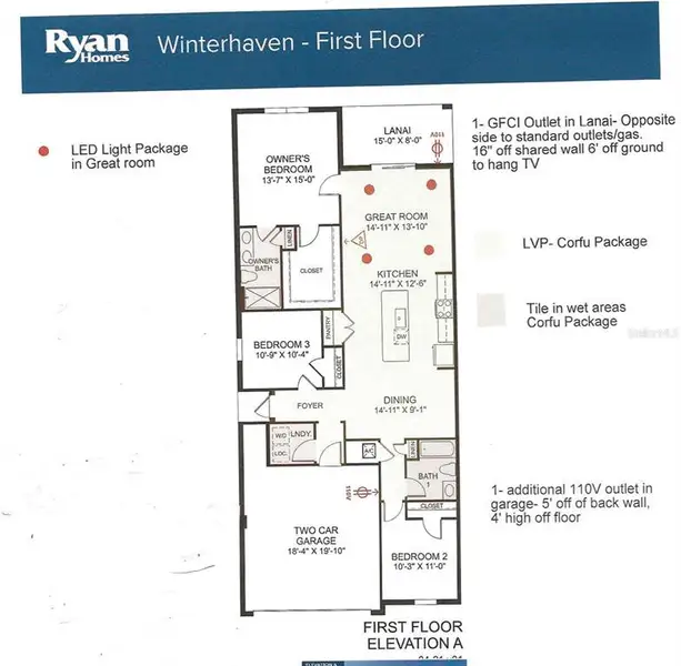 2D floor plan layout of this home in , Lady Lake, FL (Image 3).