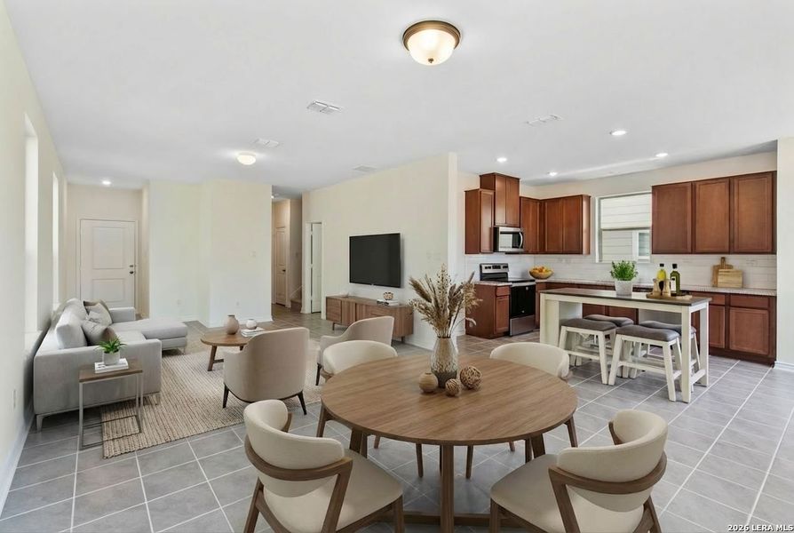 Furnished interior view inside a new home in Cove at Westover Hills, San Antonio (Image 25).