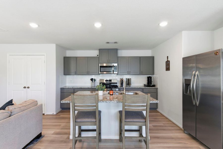 Furnished interior view inside a new home in Haven at Kieth Harrow, Katy (Image 29).