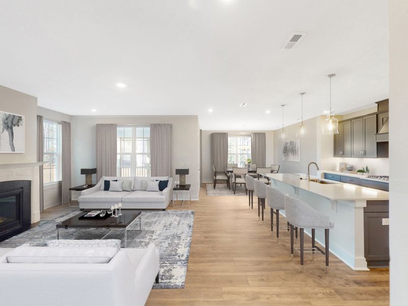 Furnished interior view inside a new home in Friendship Village, Apex (Image 10).