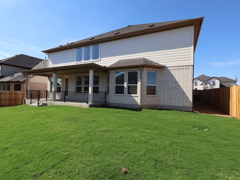 Exterior details and patio area of a home in Edgewood, Leander (Image 19). Exterior details and patio area of a home in Edgewood, Leander (Image 19).