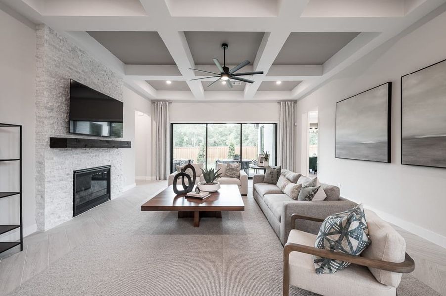 Representative furnished interior of a home built from the Carignan by Tri Pointe Homes in Legacy Grove, Montgomery (Image 19).