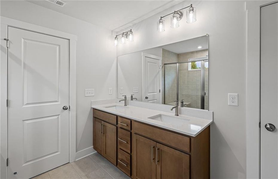 Furnished interior view inside a new home in Oakwood, Cumming (Image 12). Furnished interior view inside a new home in Oakwood, Cumming (Image 12).