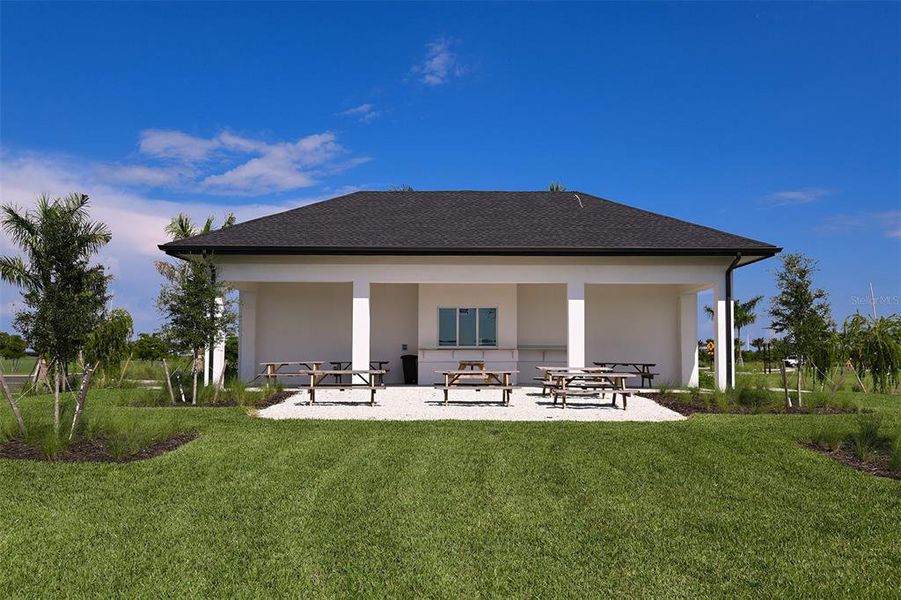 Exterior details and patio area of a home in Skye Ranch Community Group Page, Sarasota (Image 2). Exterior details and patio area of a home in Skye Ranch Community Group Page, Sarasota (Image 2).