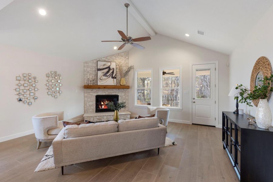 Furnished interior view inside a new home in , Brenham (Image 18). Furnished interior view inside a new home in , Brenham (Image 18).