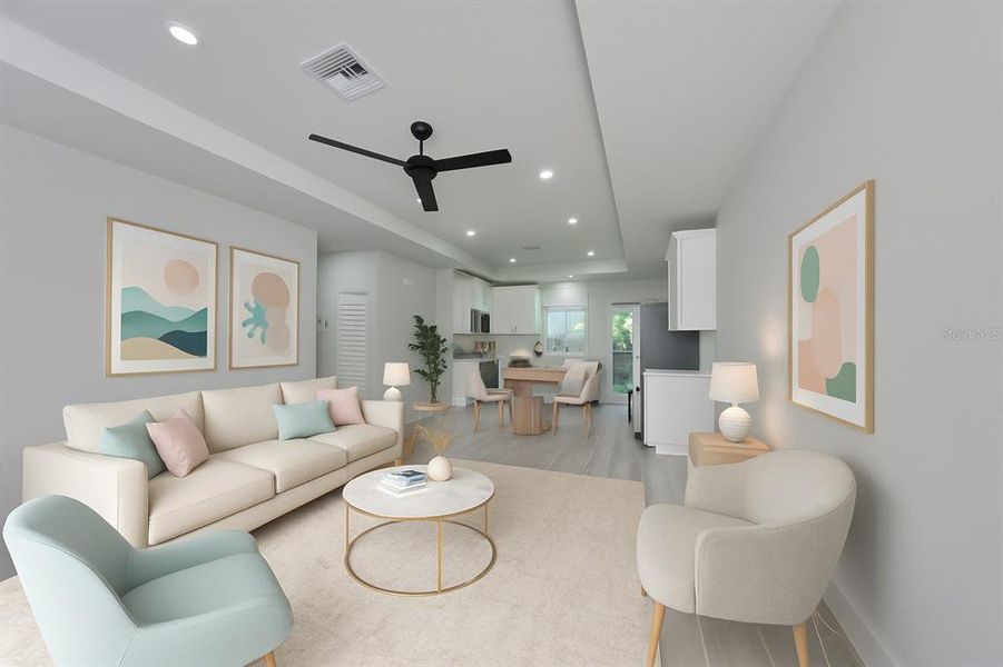 Furnished interior view inside a new home in , Tampa (Image 14). Furnished interior view inside a new home in , Tampa (Image 14).