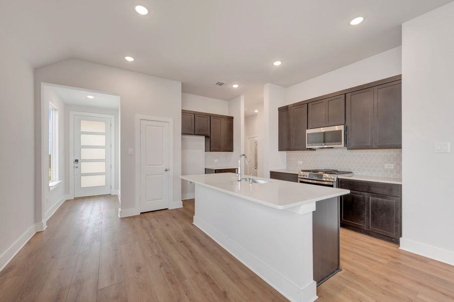Furnished interior view inside a new home in The Meadows, Denton (Image 5).