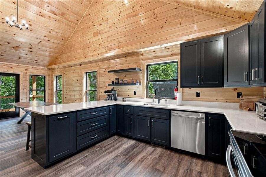 Furnished interior view inside a new home in , Ellijay (Image 19).