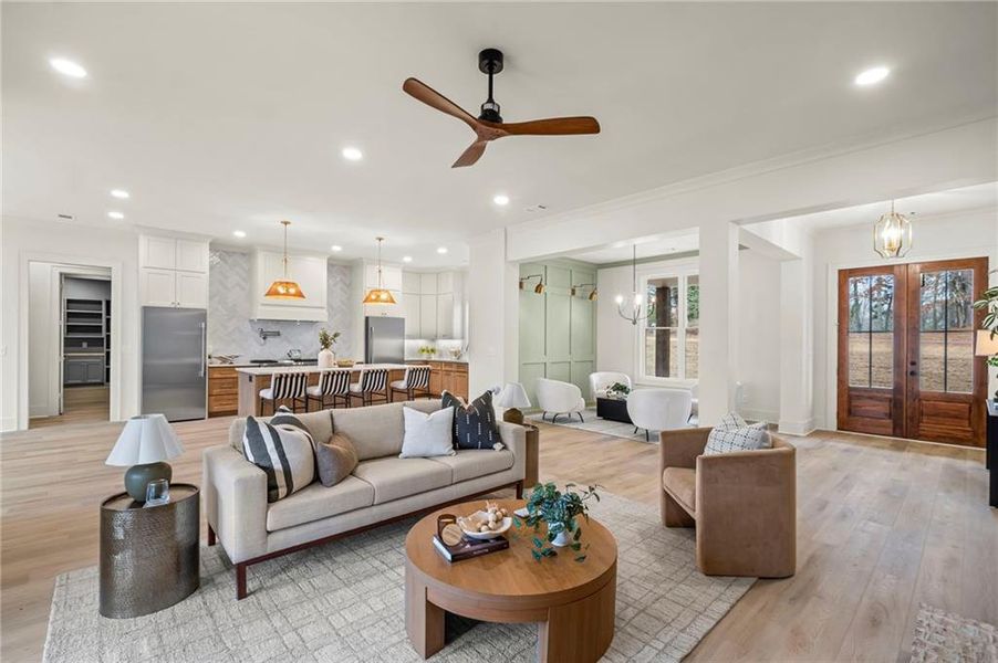 Furnished interior view inside a new home in , Canton (Image 13).