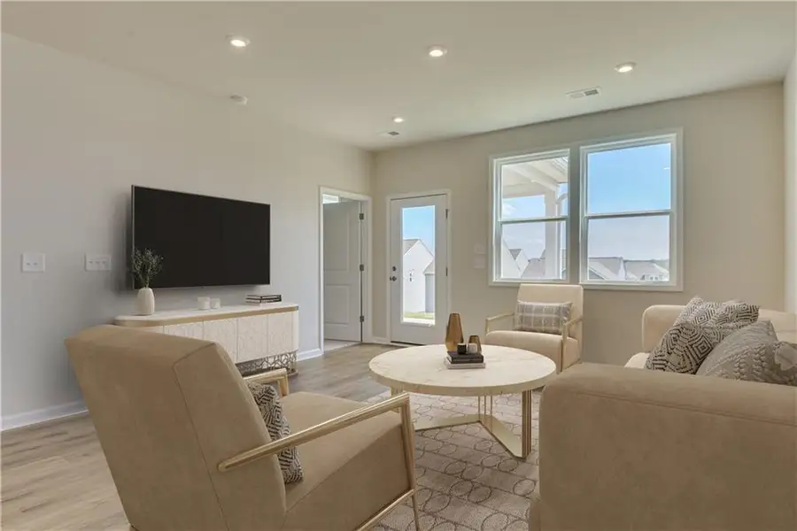 Furnished interior view inside a new home in Annsbury Park, Lilburn (Image 7).