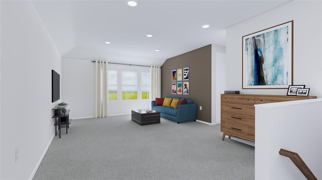 Furnished interior view inside a new home in Anniston, Katy (Image 23).