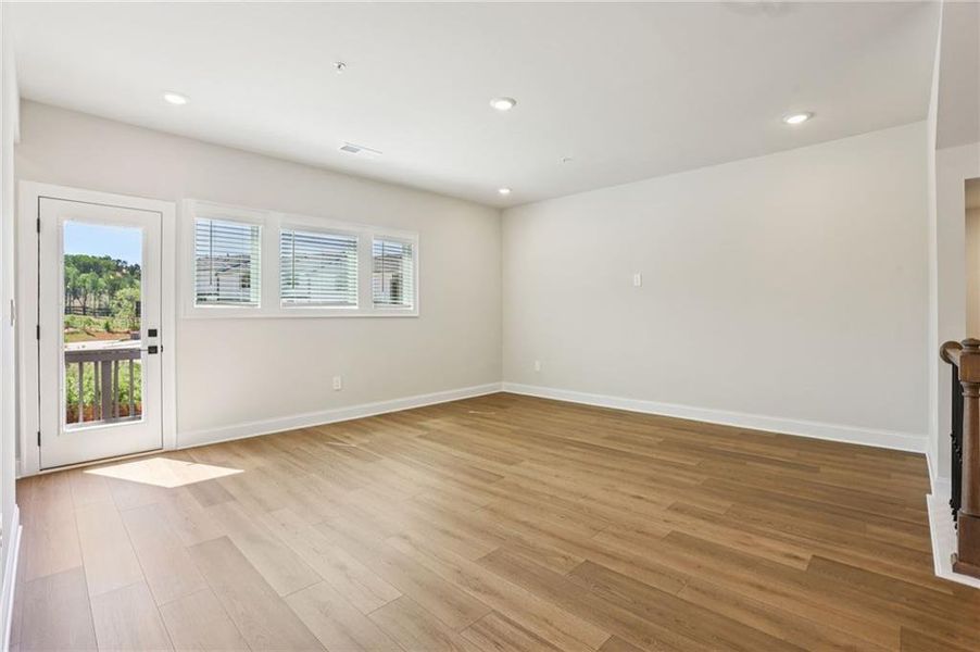 Spacious, unfurnished interior of a new home in Hemingway - Highland Series, Cumming (Image 39). Spacious, unfurnished interior of a new home in Hemingway - Highland Series, Cumming (Image 39).