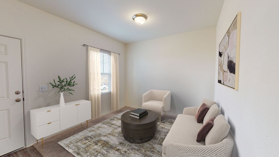 Representative furnished interior of a home built from the Radiance by Starlight Homes in Castlewood South, Taylor (Image 7).