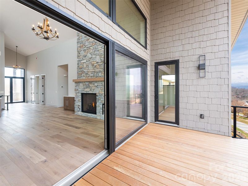 Main Level Deck with Oknoplast Sliding Doors