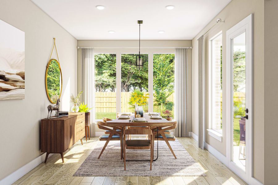 Furnished interior view inside a new home in Dunham Pointe, Cypress (Image 14).