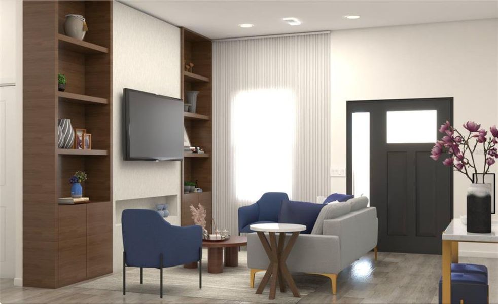 Furnished interior view inside a new home in , North Port (Image 3).