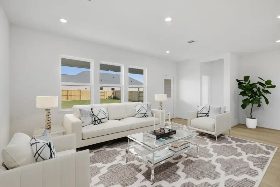 Furnished interior view inside a new home in Mason Woods, Cypress (Image 3).
