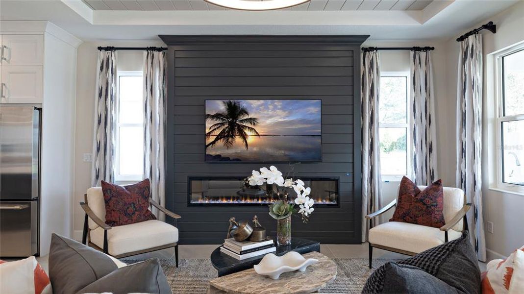 Furnished interior view inside a new home in Cresswind at Lake Harris, Tavares (Image 5).