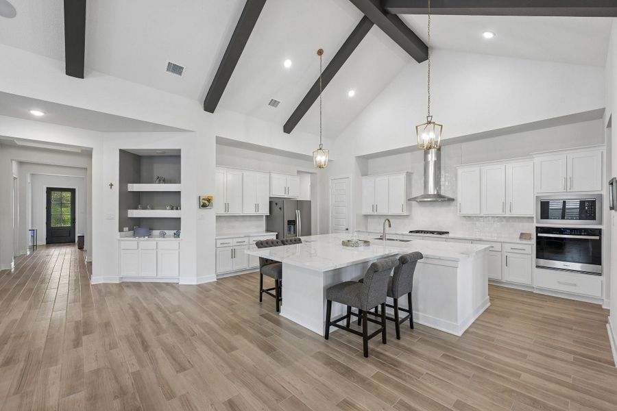 Furnished interior view inside a new home in The Woodlands Hills, Willis (Image 8).
