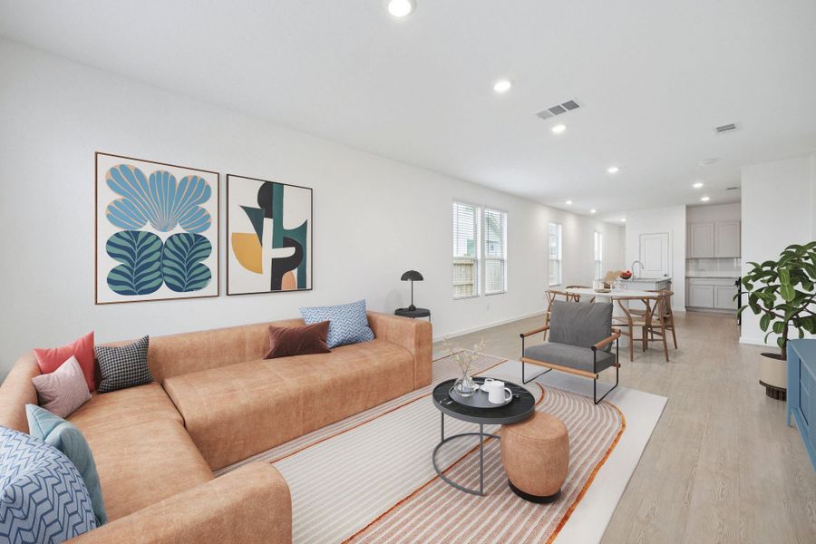 Furnished interior view inside a new home in Crosby Farms, Crosby (Image 10).
