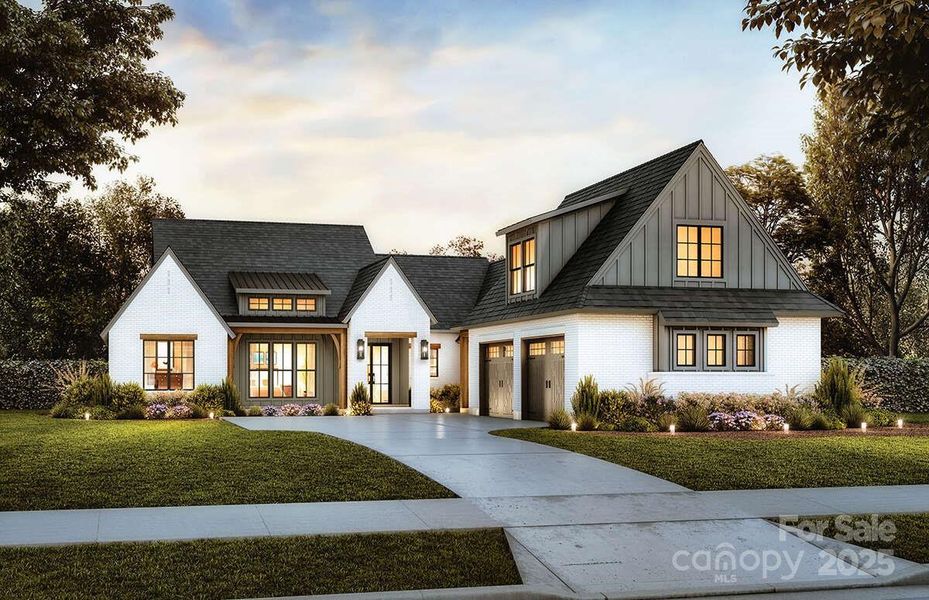 Front exterior of a new home in , Monroe, NC, highlighting curb appeal (Image 5).