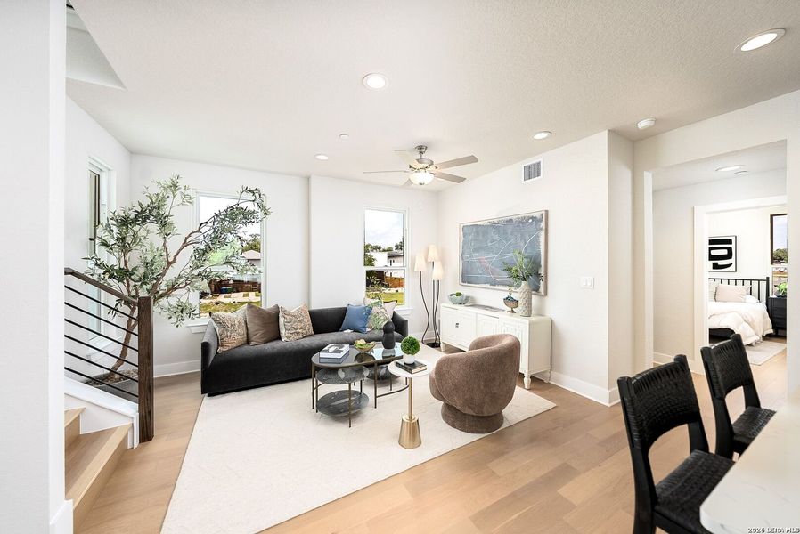 Furnished interior view inside a new home in Victoria Commons, San Antonio (Image 13).
