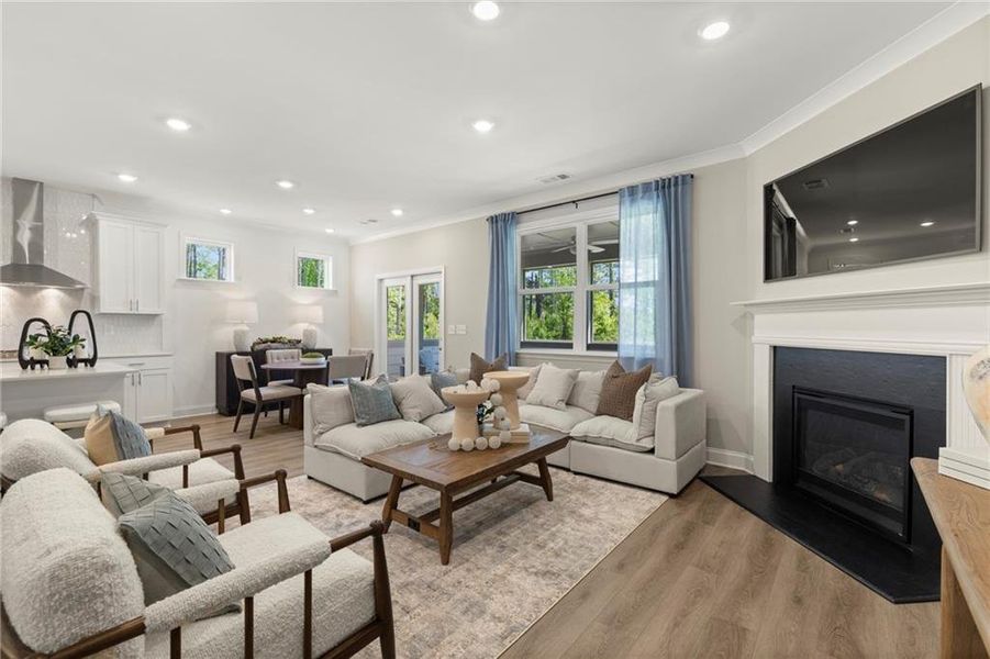 Furnished interior view inside a new home in The Court at Gainesville Township, Gainesville (Image 10).
