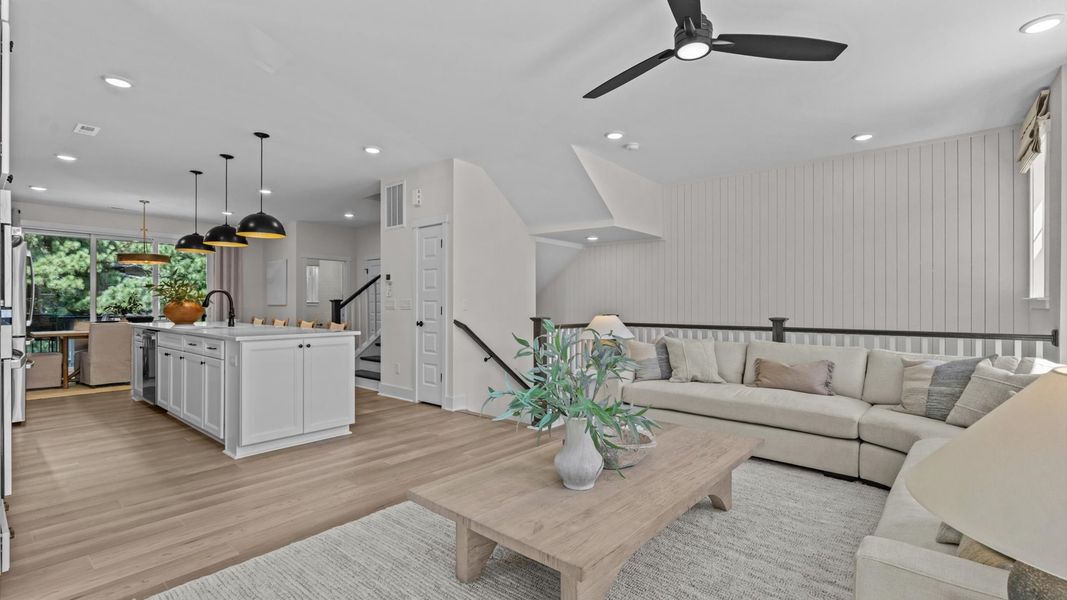 Representative furnished interior of a home built from the Harlow by DRB Homes in Bayberry, Raleigh (Image 19).