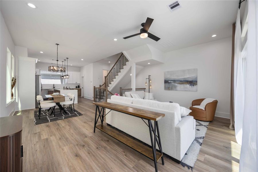 Furnished interior view inside a new home in , Houston (Image 23). Furnished interior view inside a new home in , Houston (Image 23).