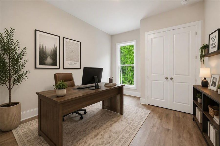 Furnished interior view inside a new home in Waterhaven, Cumming (Image 22).