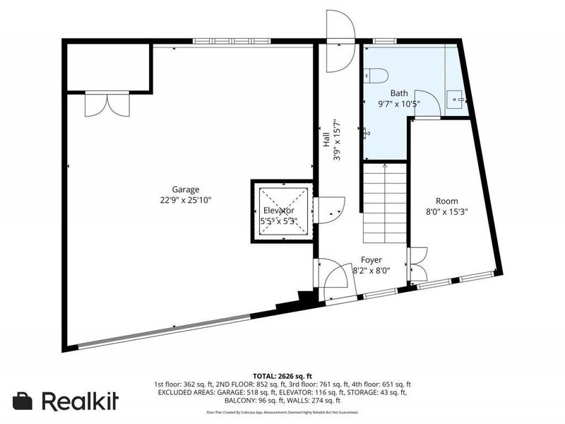 2D floor plan layout of this home in , Atlanta, GA (Image 25).
