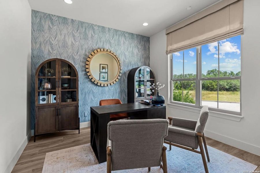 Furnished interior view inside a new home in Ventana - 60', Bulverde (Image 5).