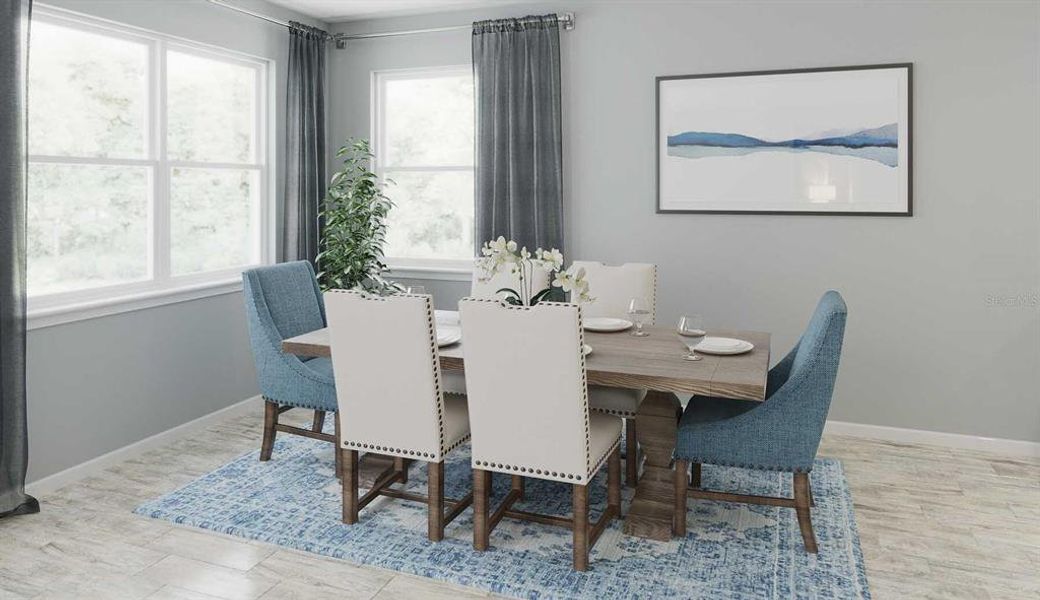 Furnished interior view inside a new home in , Orlando (Image 3).