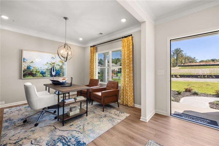 Furnished interior view inside a new home in Jones Ridge, Dallas (Image 5).