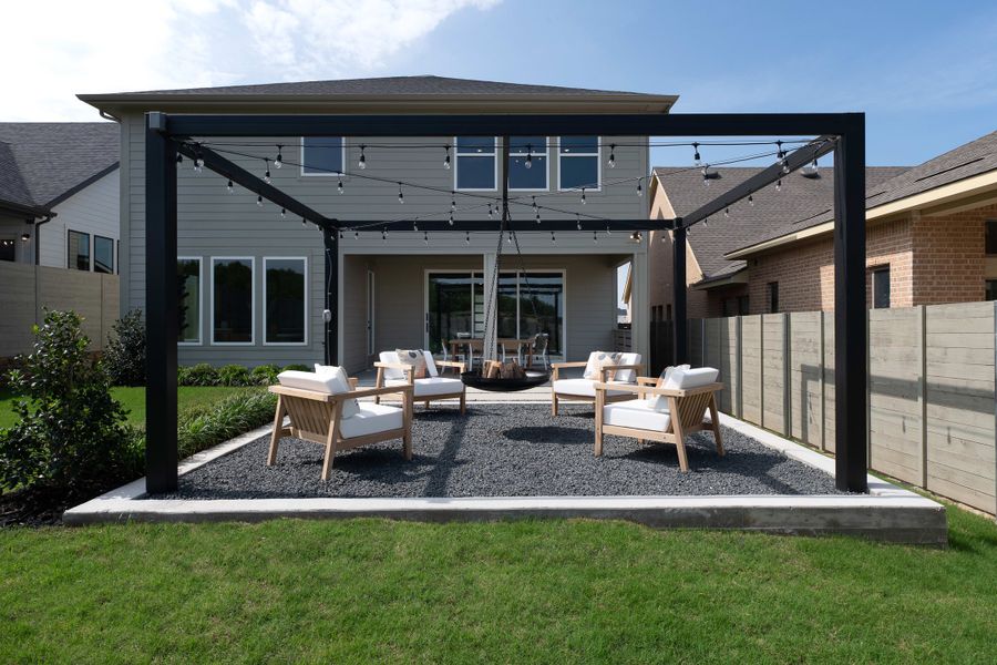 Representative exterior details of a home built from the Magnolia by Tri Pointe Homes in Landmark, Denton (Image 3).
