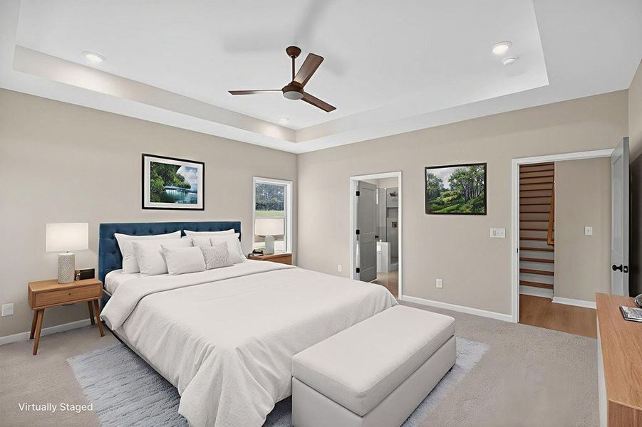 Furnished interior view inside a new home in Blackwelder Bluff, Bowdon (Image 17).